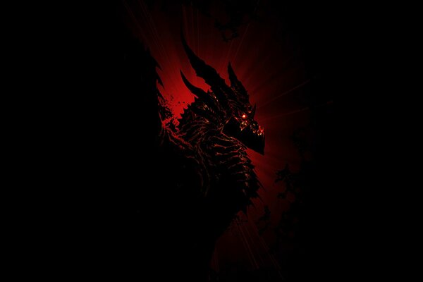 Drago Nero Deathwing da World of Warcraft