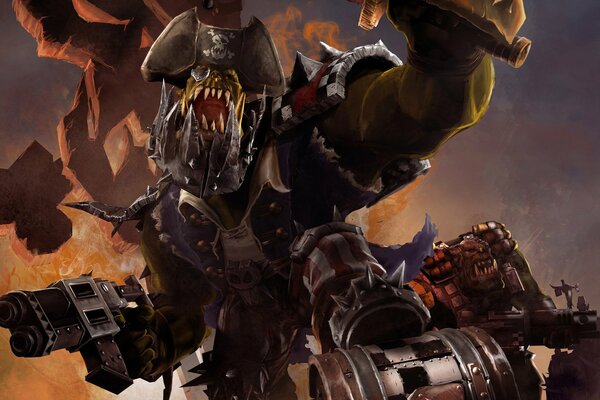 Warhammer 40,000 is the dawn of war2 and may retribution come to the Orcs