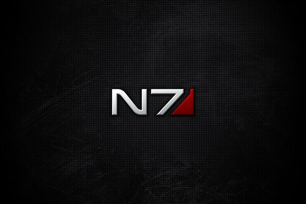 The n7 logo on a completely black background