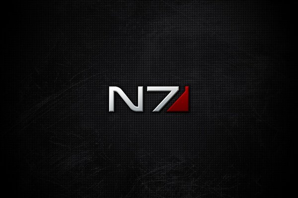 Logo n7 sur fond noir