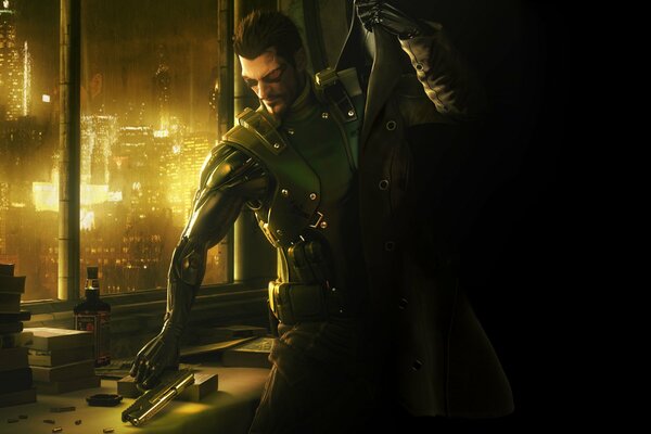 Handsome man adam jensen from the game deus ex