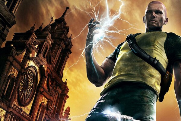 Cole McGrath de Infamous 2 con su habilidad