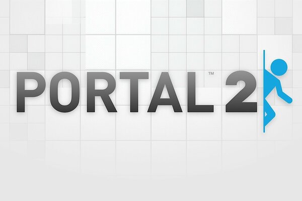 Portal 2 auf weißem Hintergrund