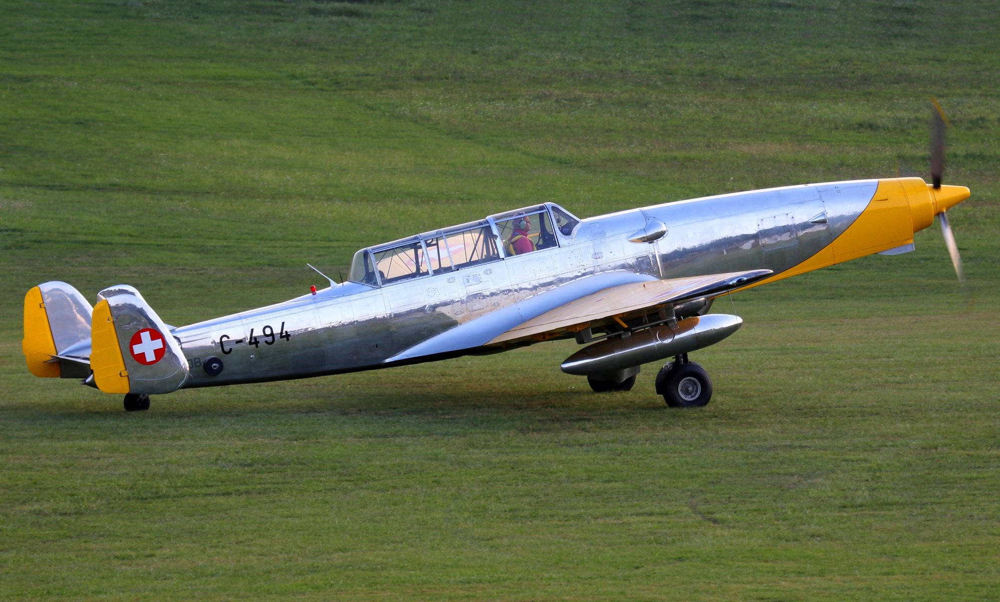 eidgenössische flugzeugwerke ж + w швейцарский двухместный буксировщик мишеней