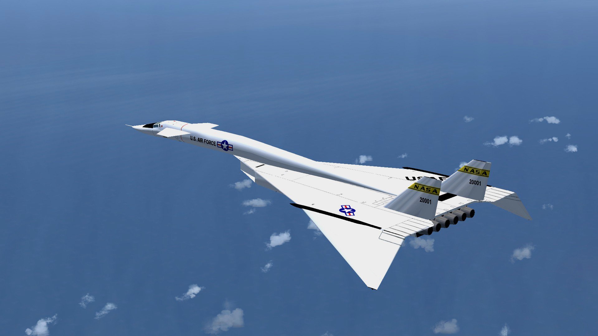 cielo volo aereo aereo di linea nord america xb-70 valkyrie