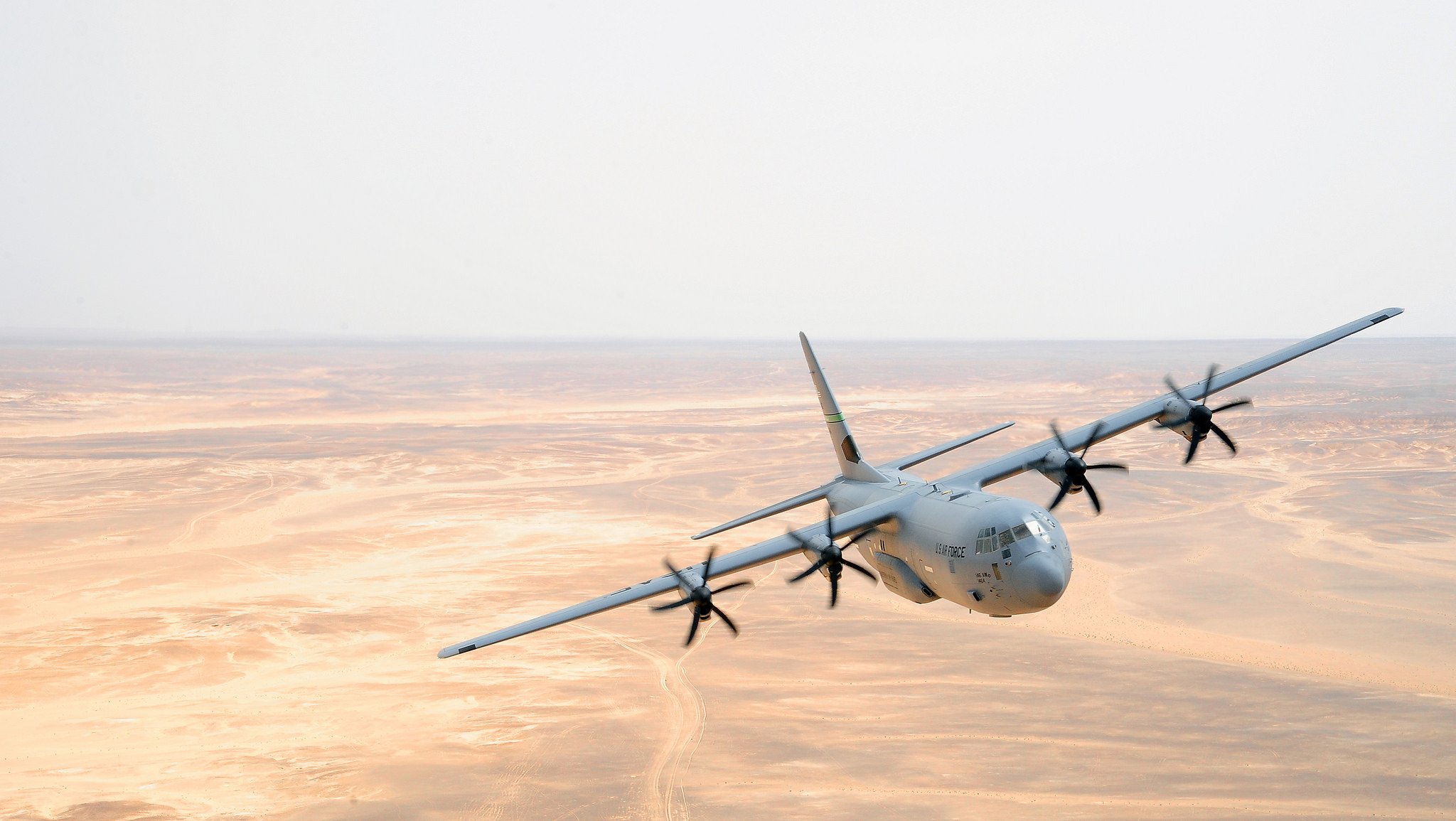 c-130j super hercules military transport plane