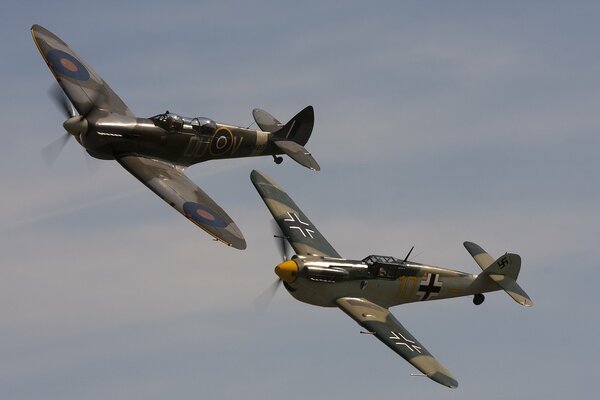 Messerschmitt bf-109F-caza de la segunda guerra mundial