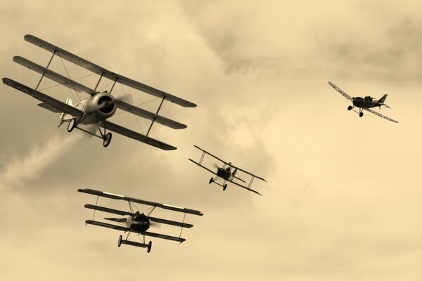 Photo rétro d avions de l aviation militaire