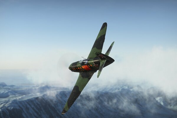 Soviet single-seat fighter in the sky