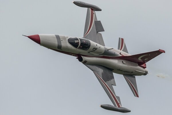 Avión de combate multipropósito en el cielo