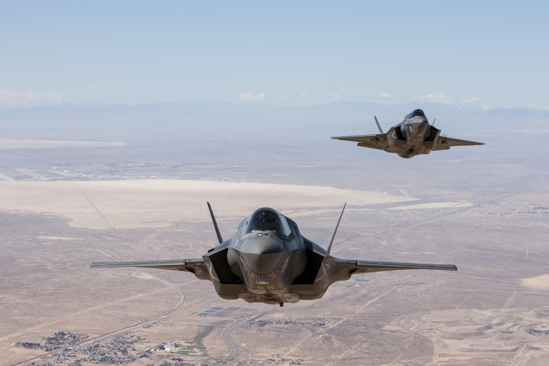 lockheed martin f-35b usa f-35 f-35b flight desert nevada us Air force f35 f-35