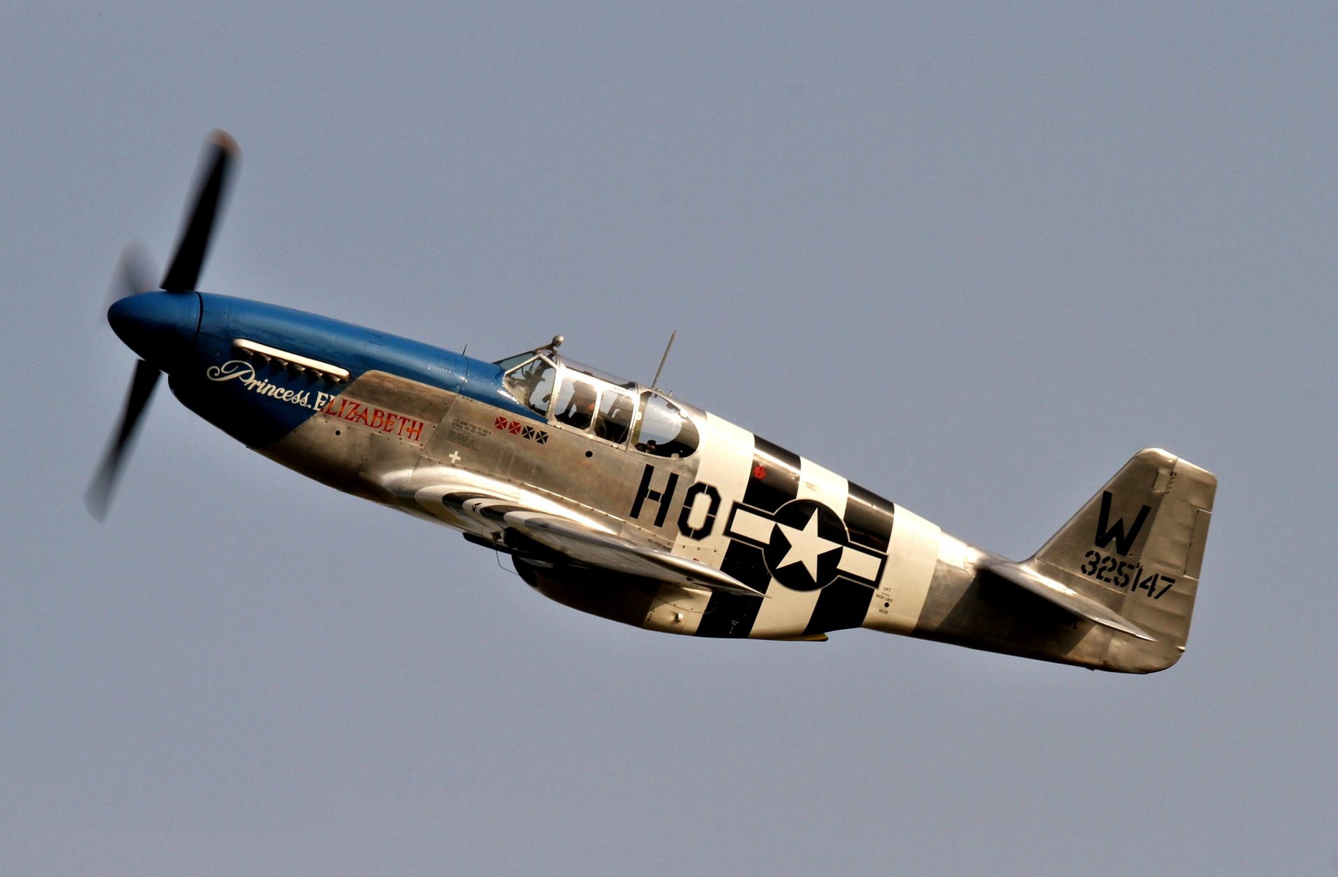 p-51c mustang american later on single fighter