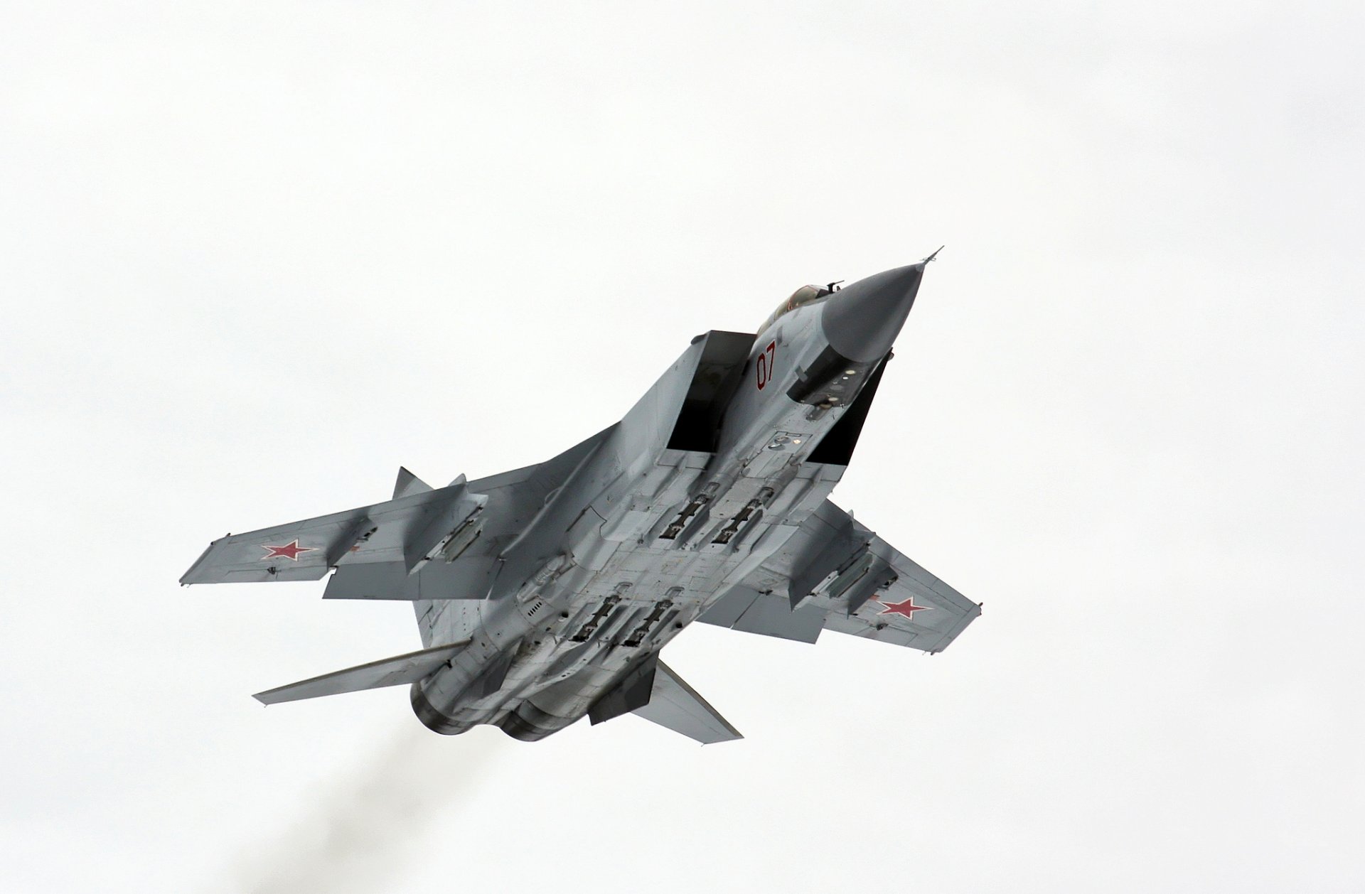 mig-31 double fighter interceptor flight