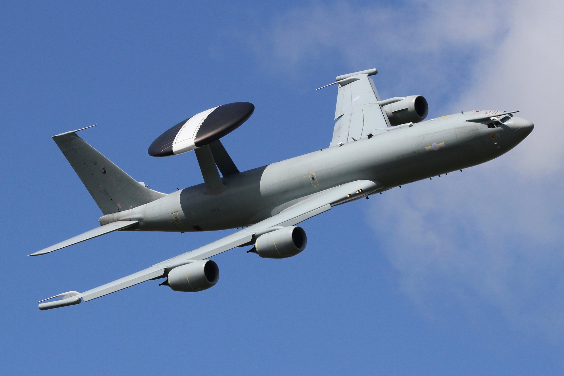 boeing e-3d centry centry flugzeug langstrecken radar erkennung flug