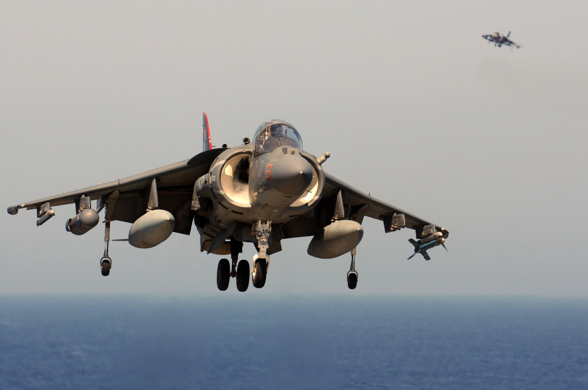 harrier av 8b ee.uu. reino unido cubierta caza bombardero aviación avión despegue dos día mar