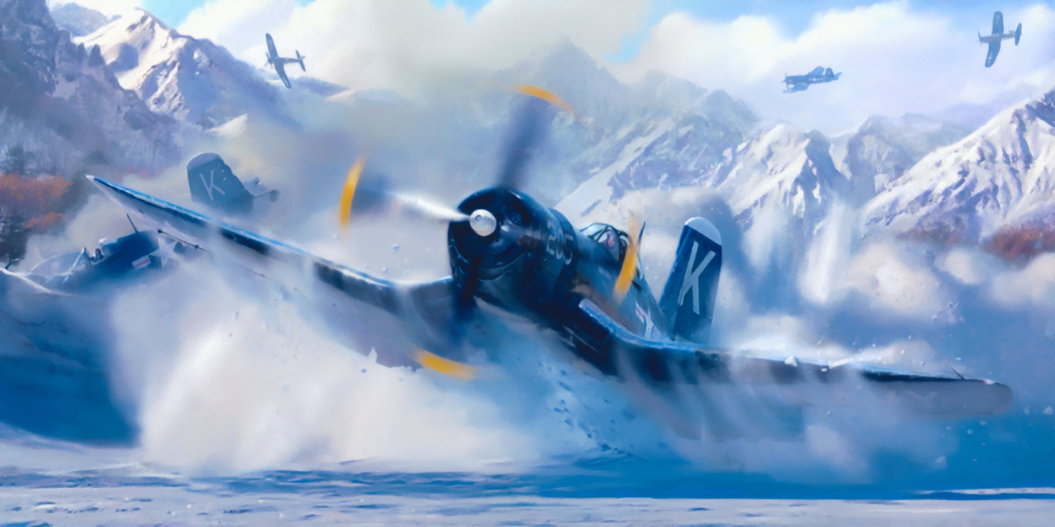 vout f4u corsair arte ww2 guerra pintura