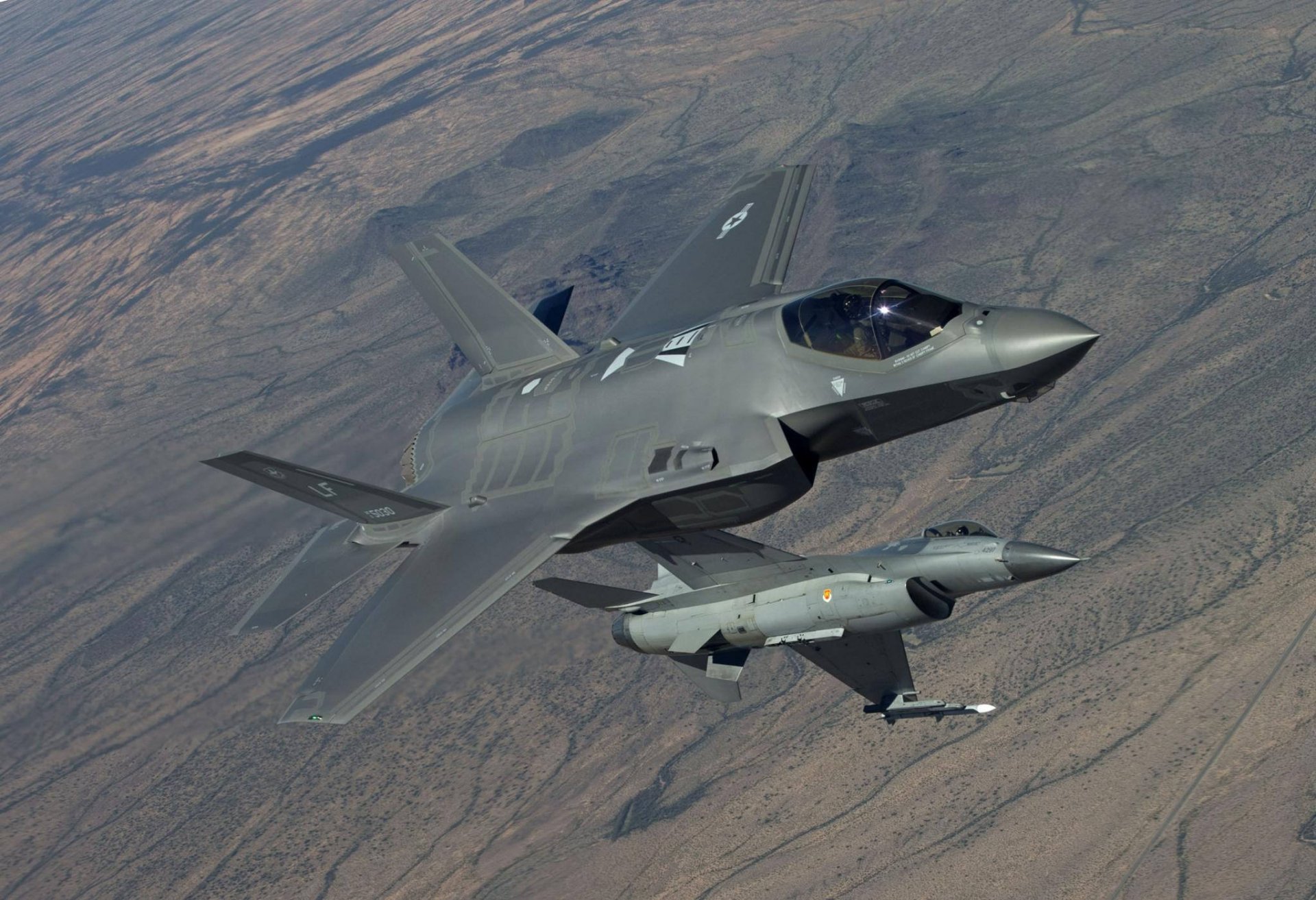 f-35 lightning ii f-16 fighting falcon fighters land