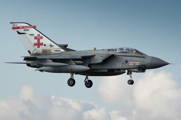 Panavia Tornado fighter-bomber in flight