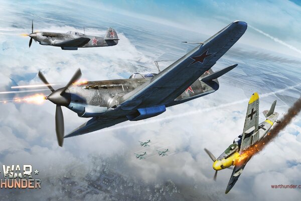 Guerra e fiamme nel cielo War thunder