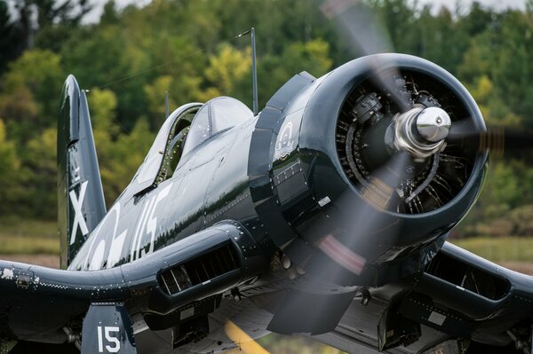 Corsair F4U military fighter