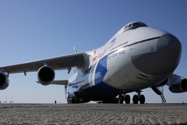 Das Flugzeug ist -124 -100. An Bord von Boris Noginsky