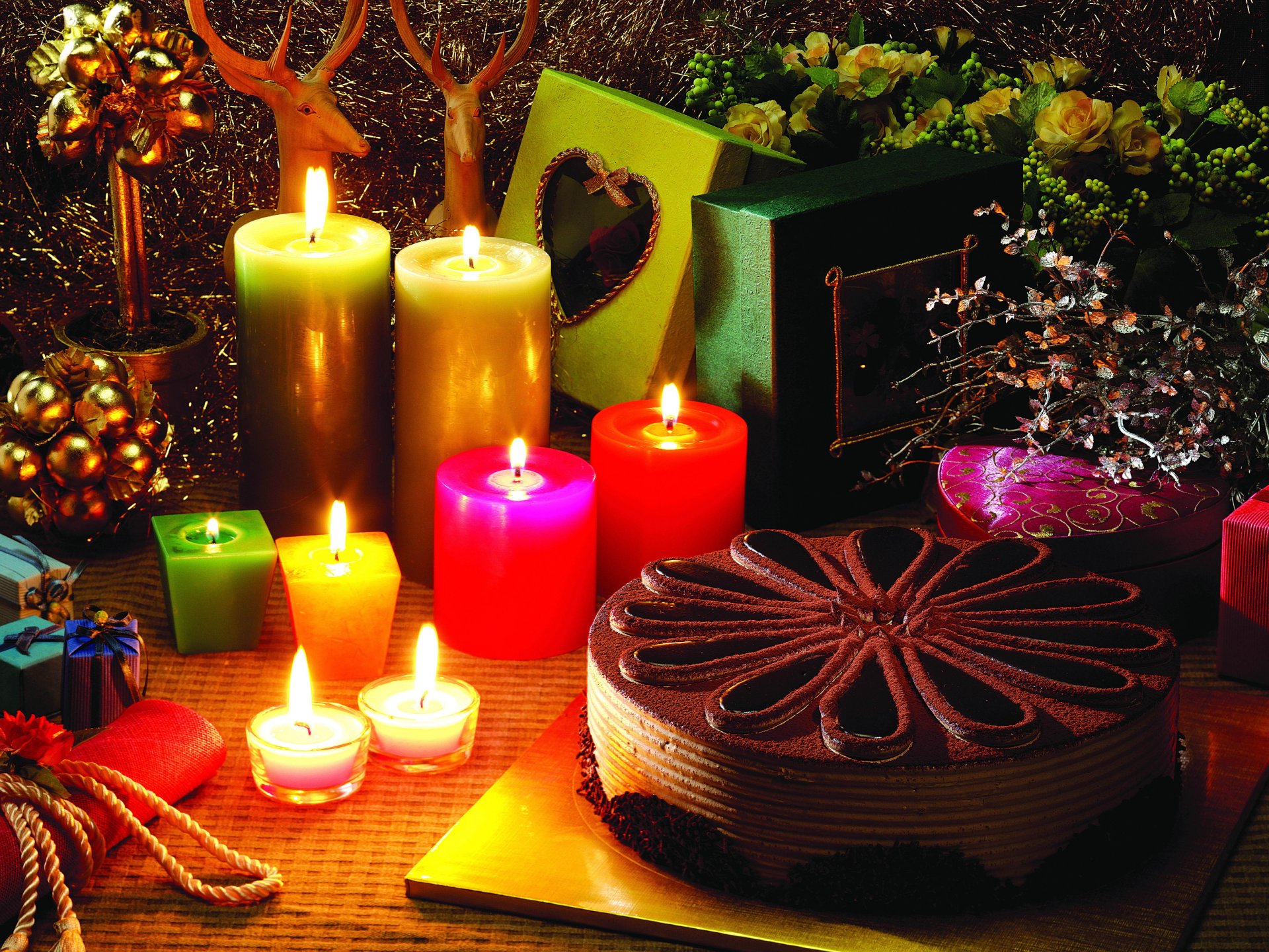 new year cake candles box gifts romance