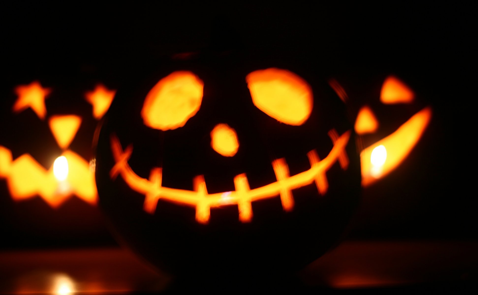 halloween linterna de jack sonrisa luz