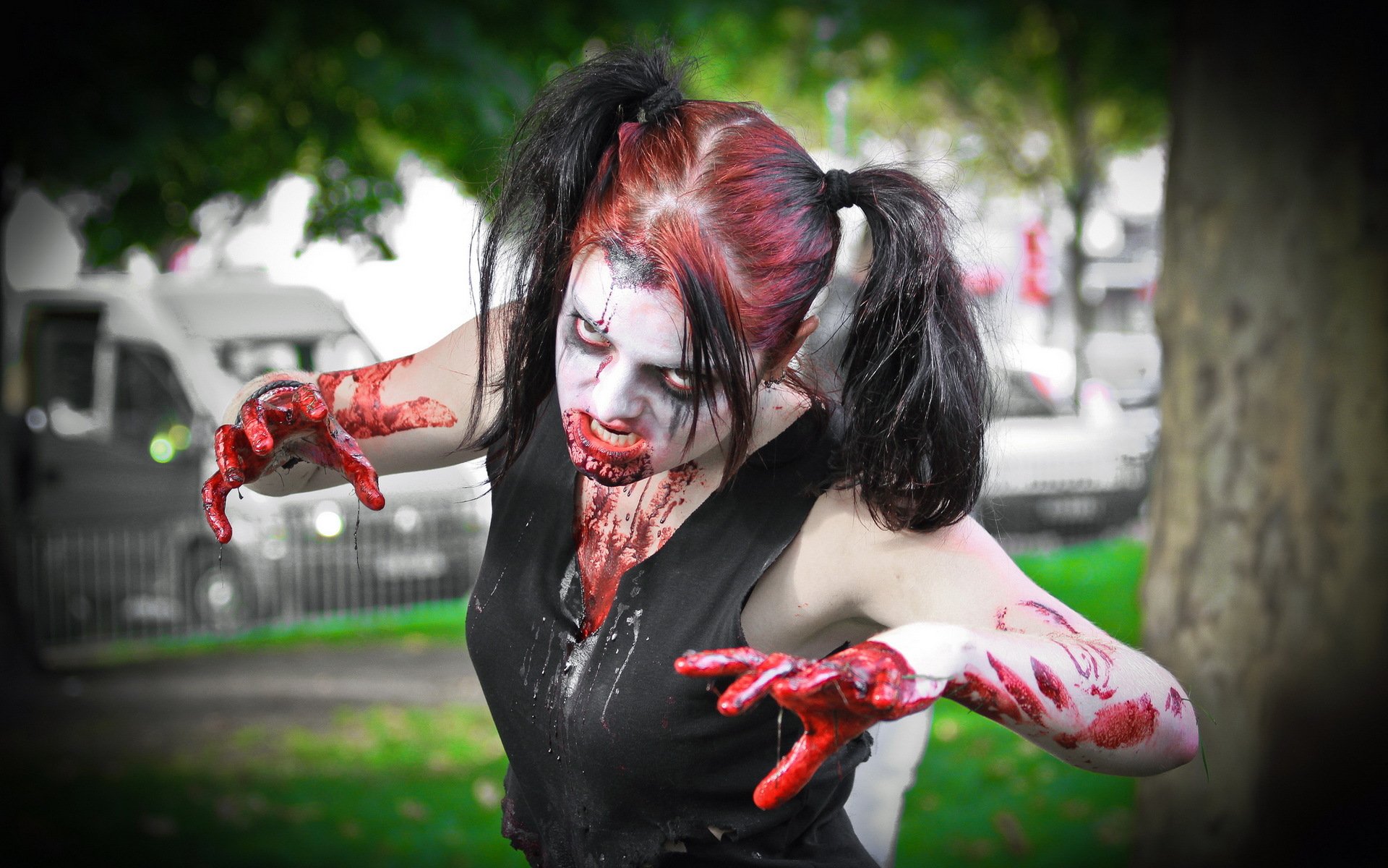 zombie day girl holiday