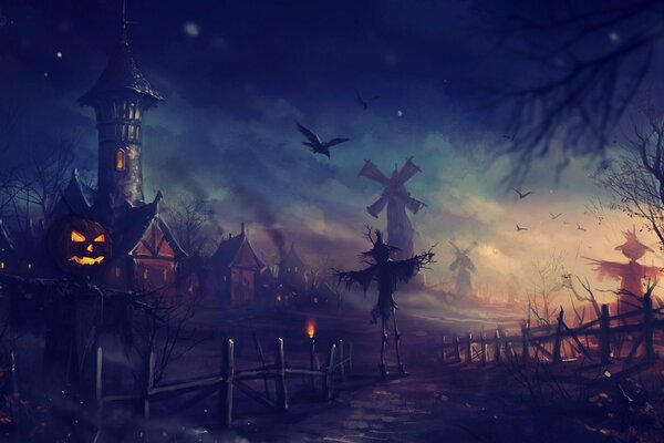 Atmospheric Art Halloween Night