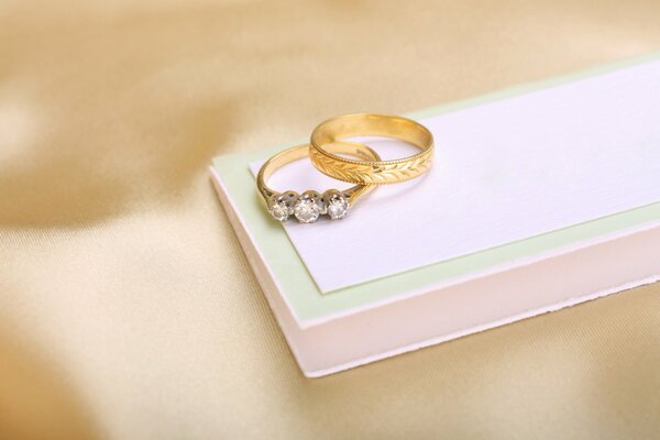 Two rings for the wedding of the beloved