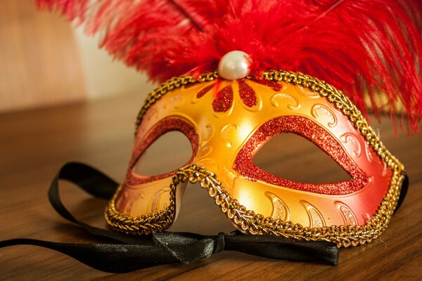 Лучшая маска из перьев на карнавал