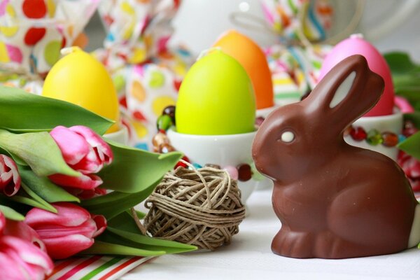 Chocolate bunny for Easter