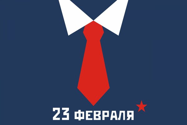 Minimalistyczny plakat K 23 favral z krawatem