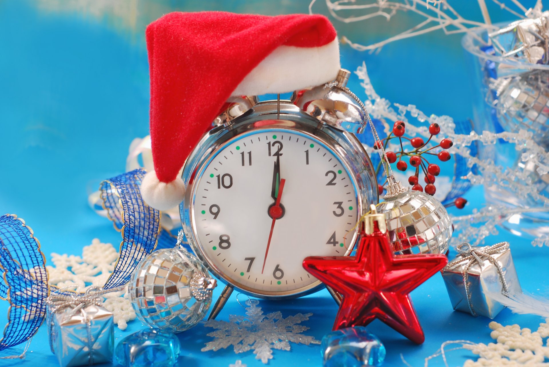 natale decorazione nuovo anno orologio