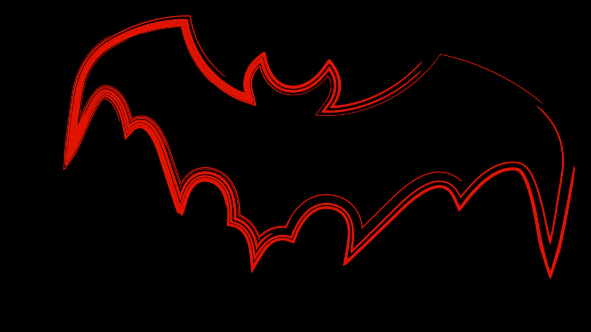 halloween holiday bat drawing recreation image 1920x1080