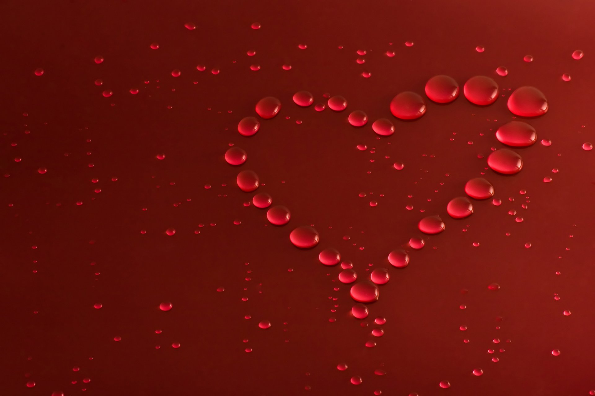 heart macro drops love valentine s day romantic