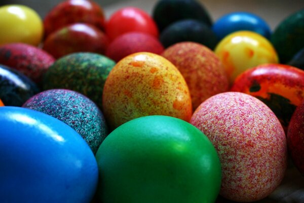 Easter eggs. Easter. Multicolored