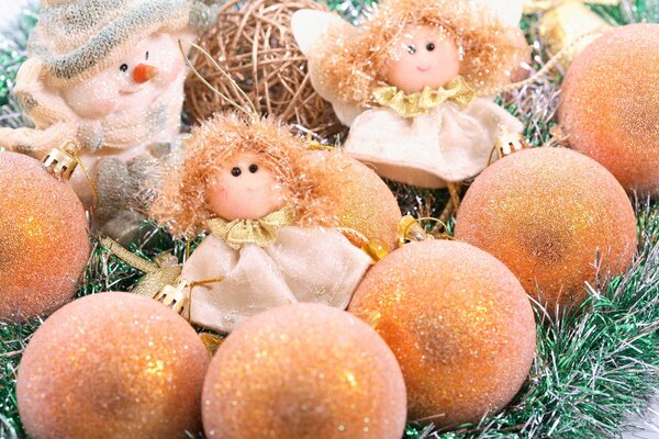 Décorations de Noël, poupées bonhomme de neige