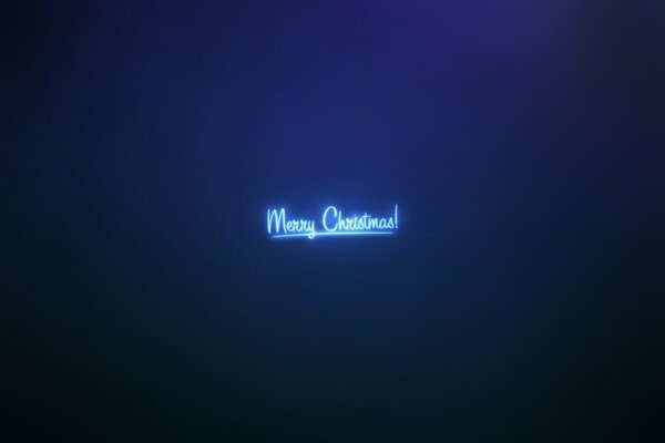 Minimalism is open with Christmas on a dark background