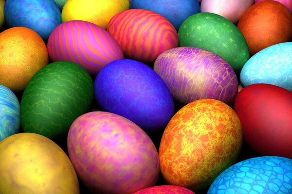 Easter colorful eggs wallpaper