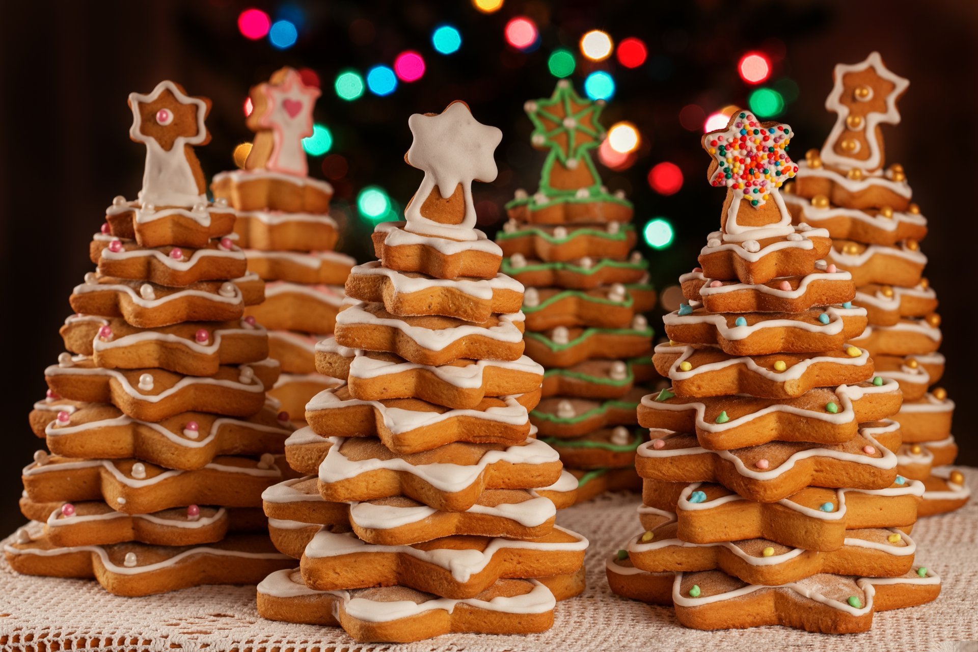 feliz navidad decoración año nuevo galletas árboles de navidad hornear