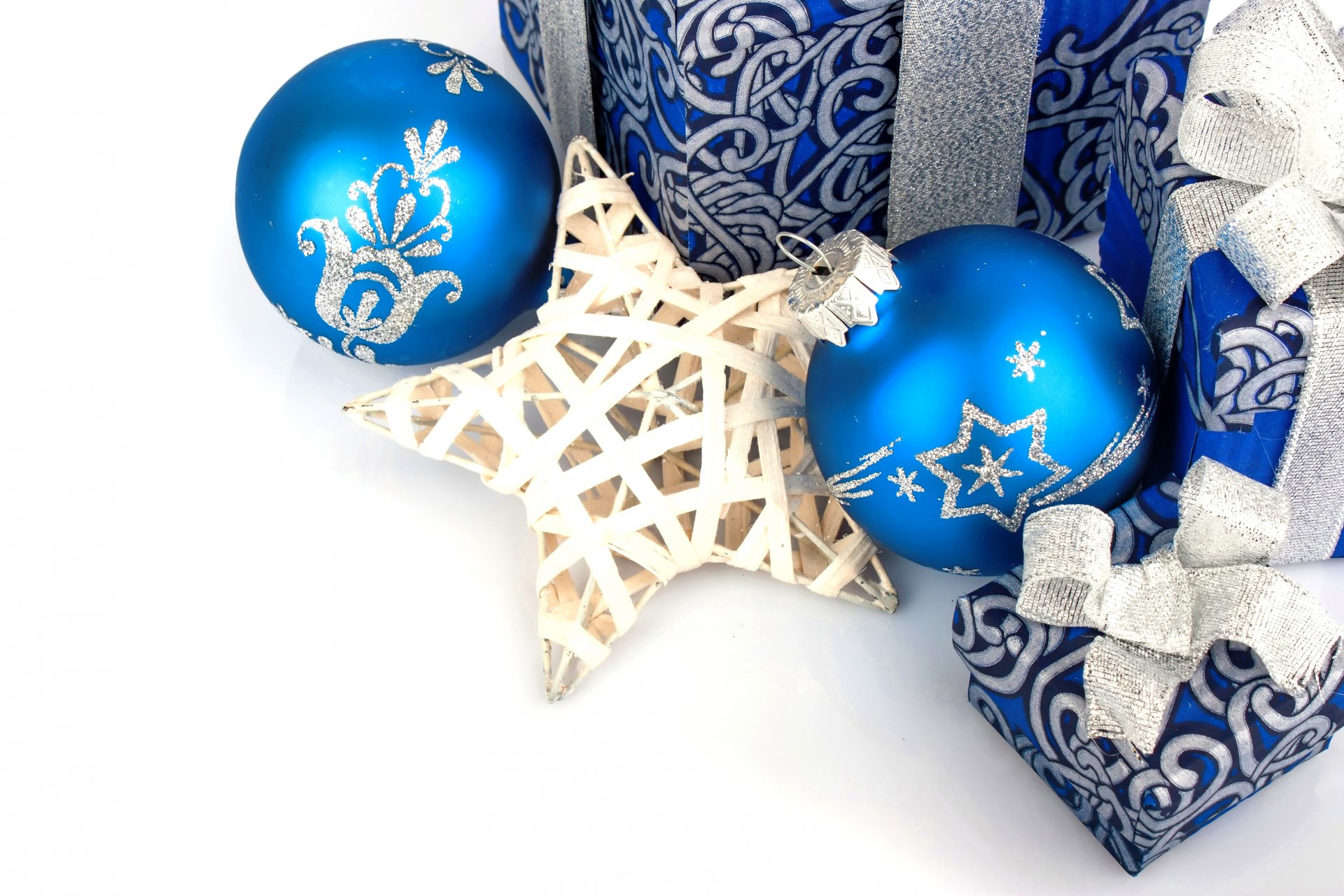 azul decoración bolas estrella regalo navidad año nuevo bolas