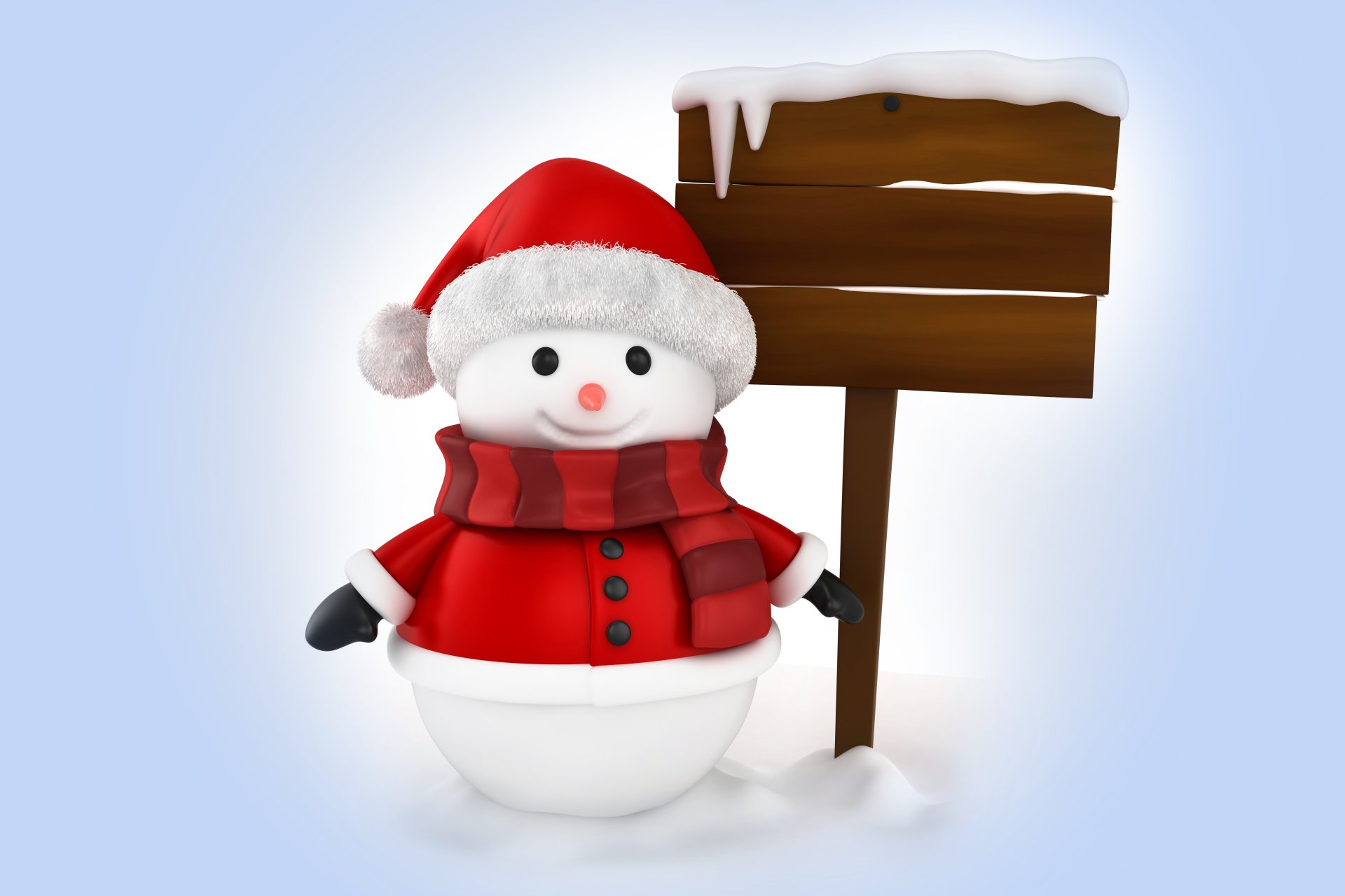 snowman 3d zima śnieg boże narodzenie nowy rok santa zima