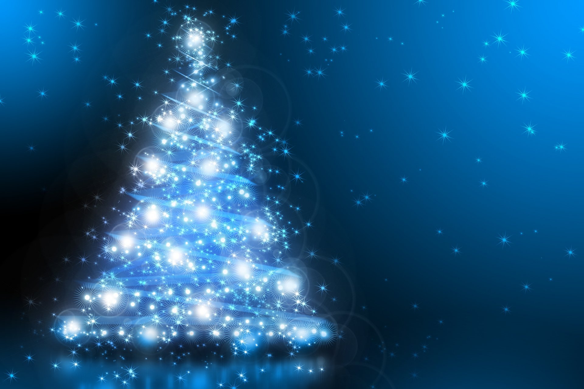 photoshop árbol de navidad luces año nuevo 2015