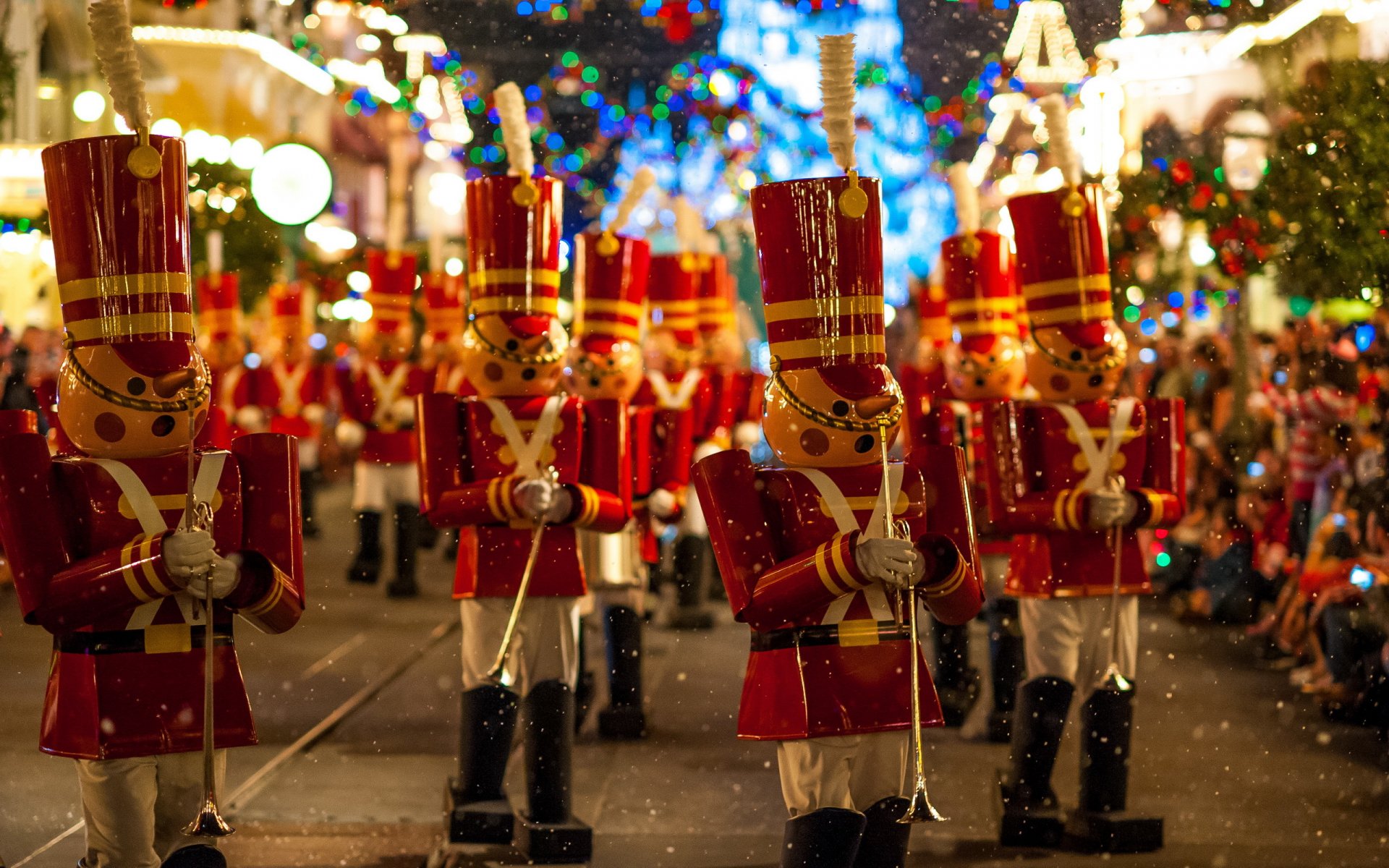 christmastime parade walt disney world