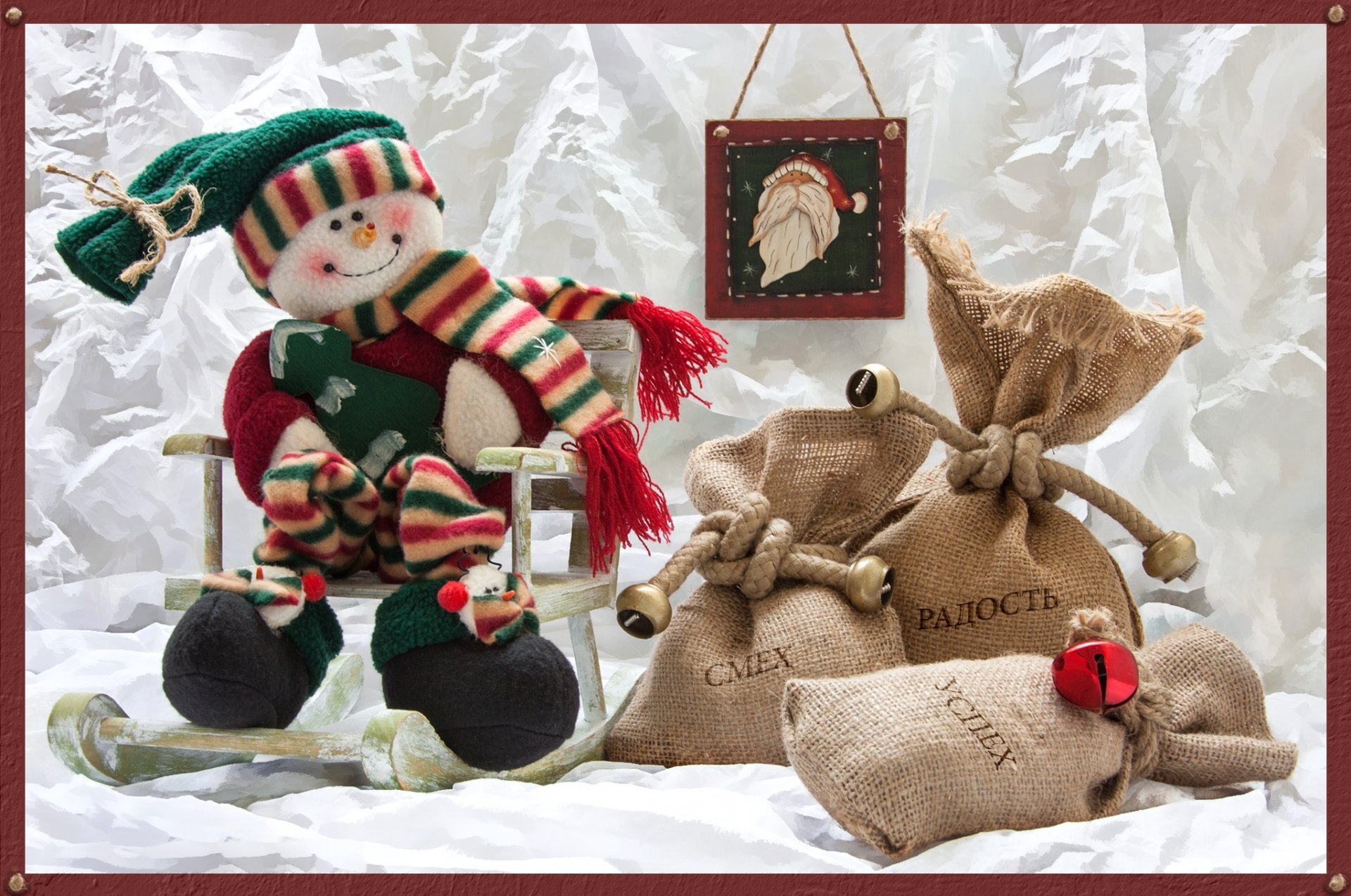 muñeco de nieve bolsas regalos