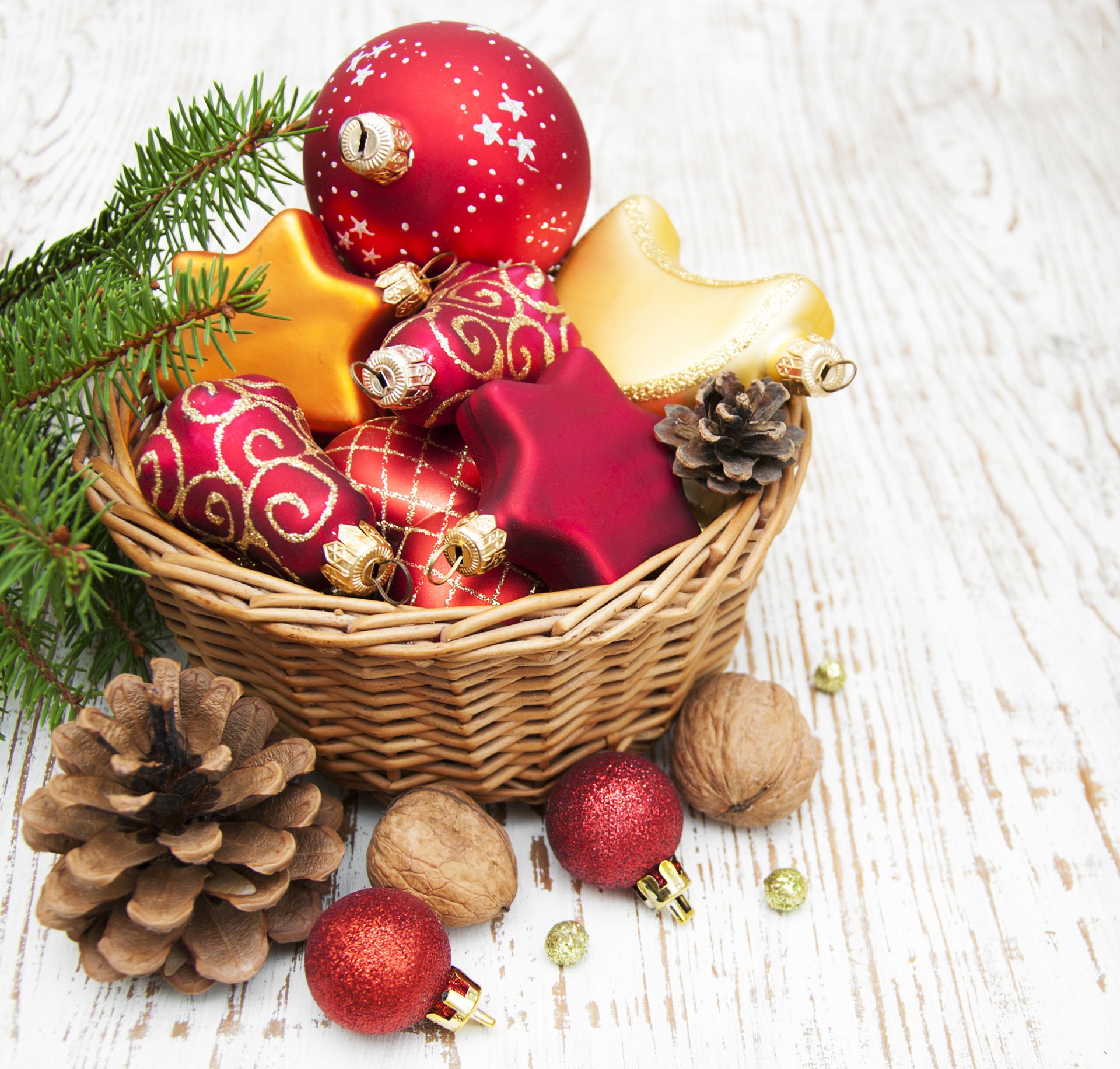 feliz navidad decoración bolas año nuevo bolas cesta