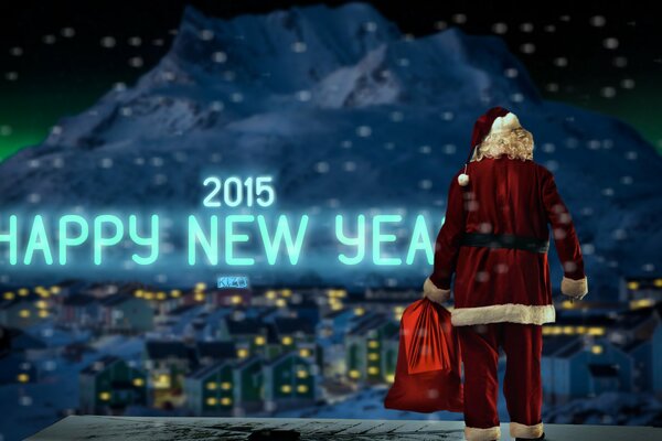Frohes neues Jahr im Jahr 2015