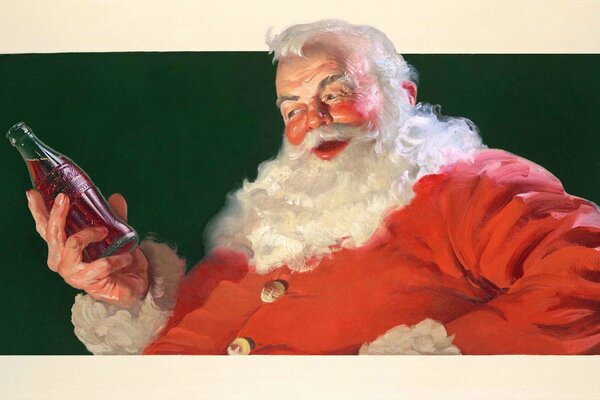 Santa Claus y Coca-cola son inseparables en el Año nuevo!