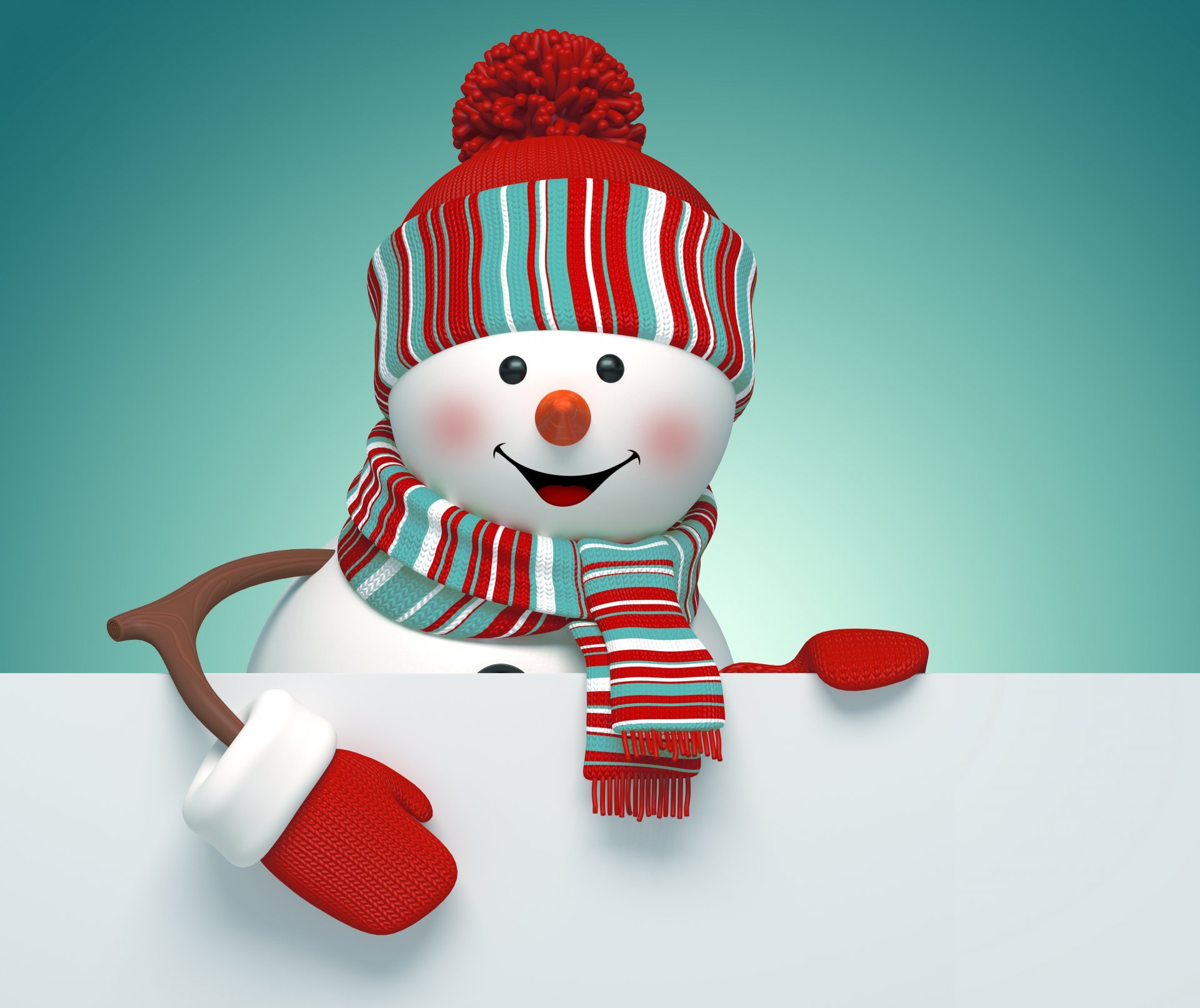 nowman 3d merry christmas new year decoration